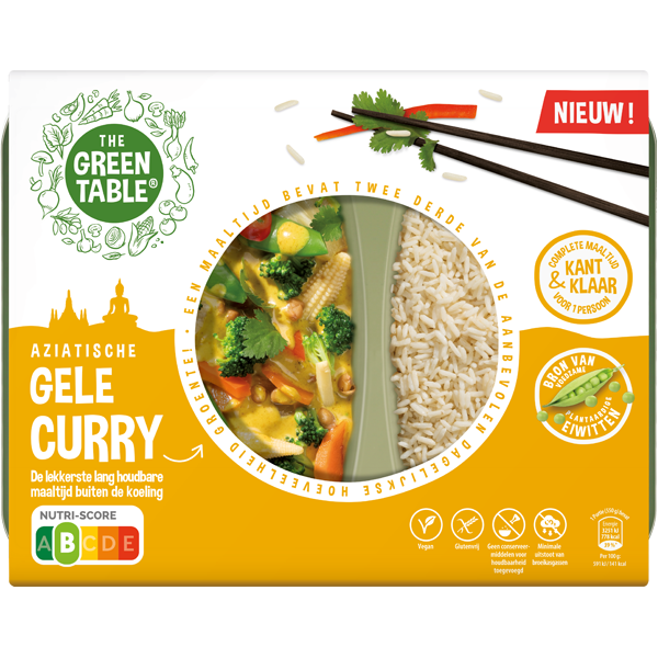 The Green Table Aziatische gele curry 550g