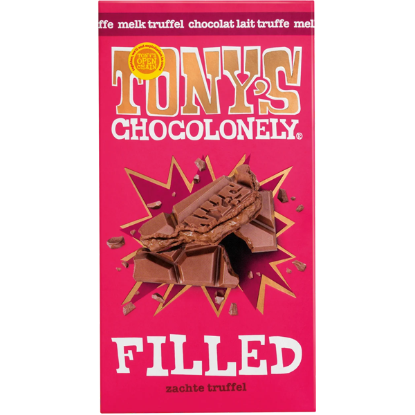 Tony's Chocolonely Filled Creamy Milk Chocolate Ganache 127g