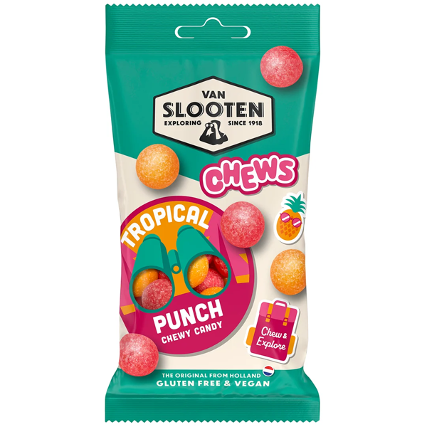 Van Slooten Tropical Punch Chewy Candy 60g