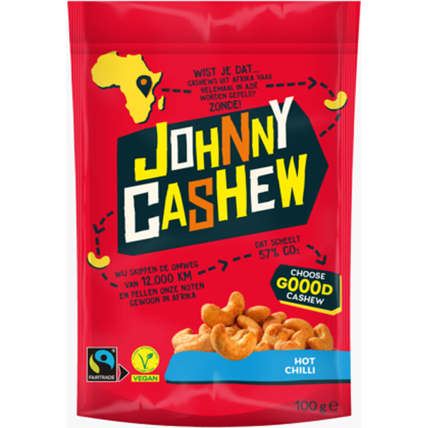 Johnny Cashew Hot Chilli 100g