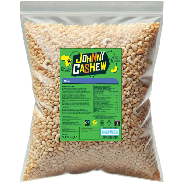 Johnny Cashew Ongebrand Cashewnoten 1kg
