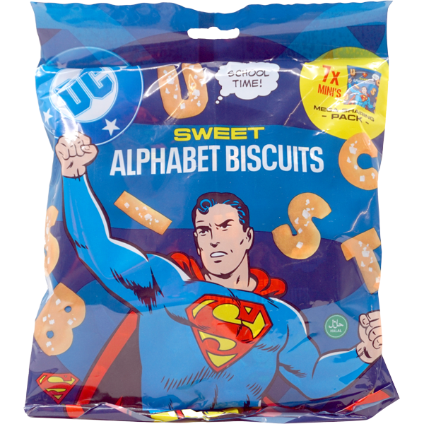 Superman Sweet Alphabet Biscuits 105g