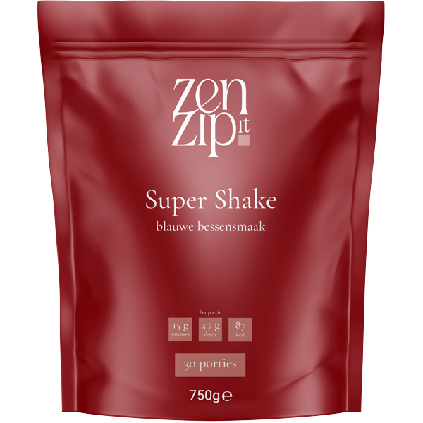 ZenZip-it Super Shake Blauwe Bessensmaak 750g