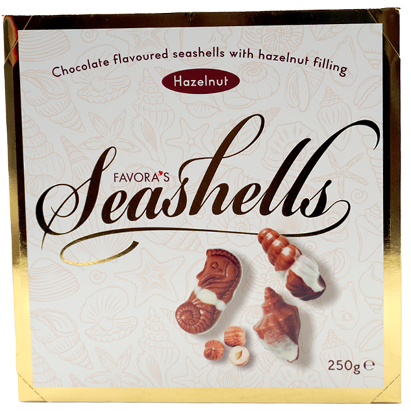 Favora's Seashells hazelnoot 250g