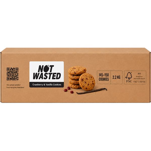 Not Wasted Cranberry Vanille Koekjes 2,2kg