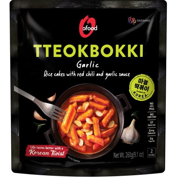 O'Food Tteokbokki Knoflook 260g