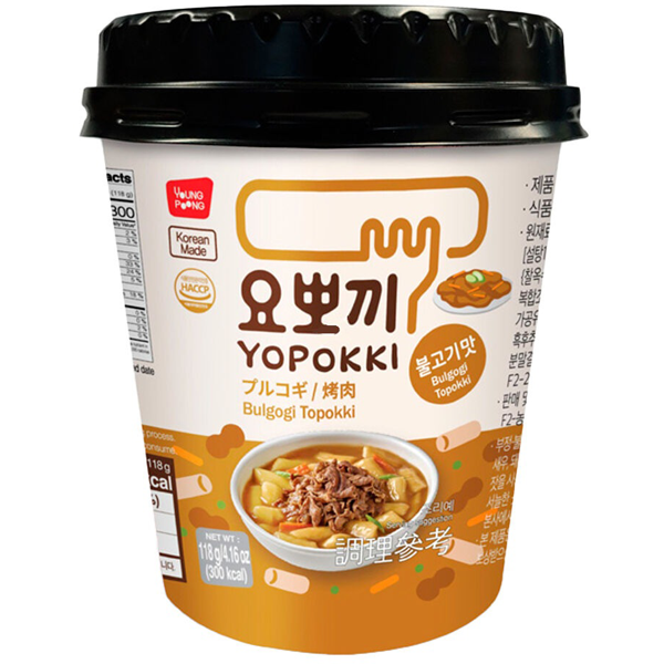 Yopokki Instant Cup Topokki Bulgogi 118g