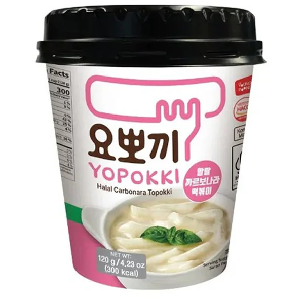 Yopokki Halal Topokki Carbonara Cup 120g