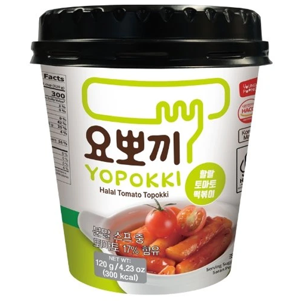 Yopokki Halal Topokki Tomato Cup 120g
