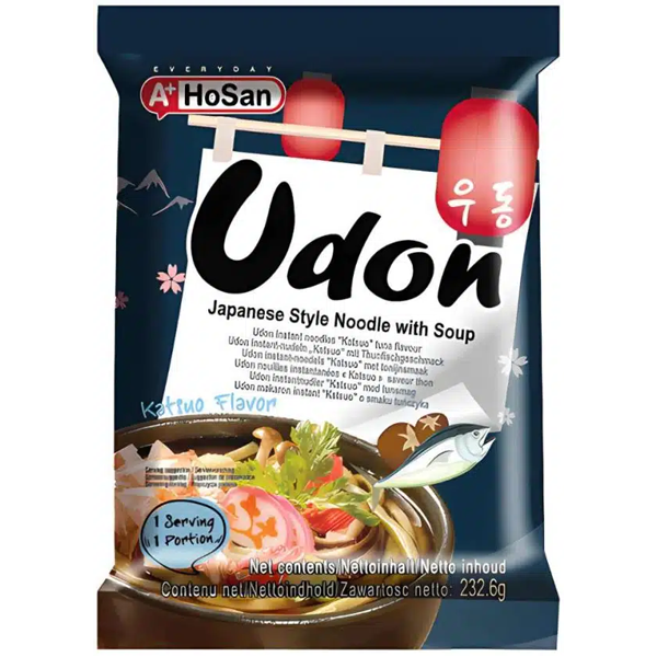 HoSan Udon Instant Noodles Noedels Katsuo Smaak 232.6g