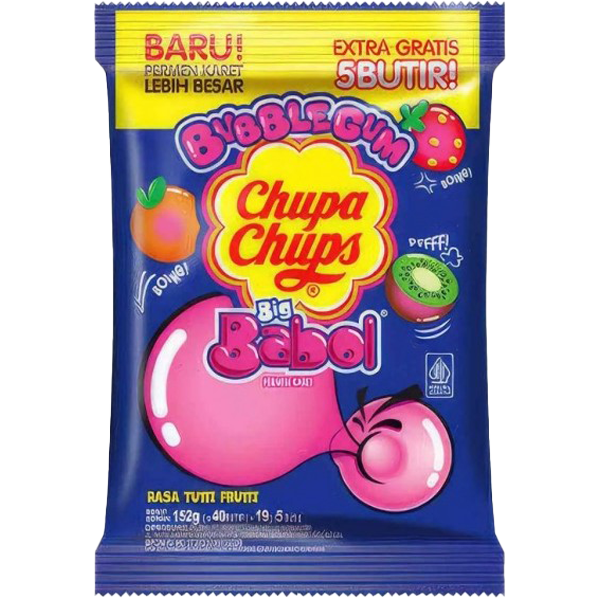 Chupa Chups Big Babol Tutti Frutti 152g