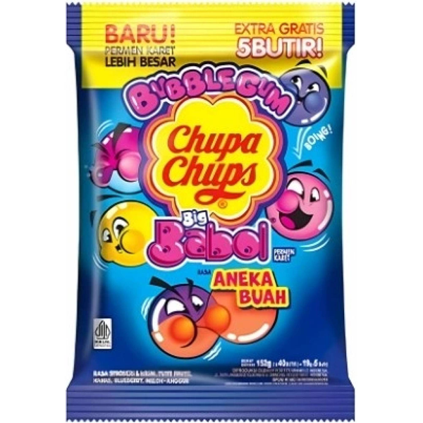 Chupa Chups Big Babol Assorted Fruits 152g
